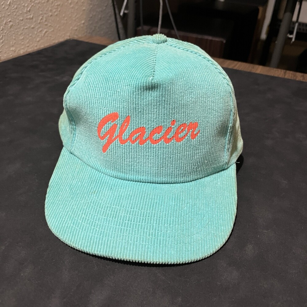 Glacier National Park Ouray Mesh Trucker Baseball Cap Hat Neon Corduroy Vintage